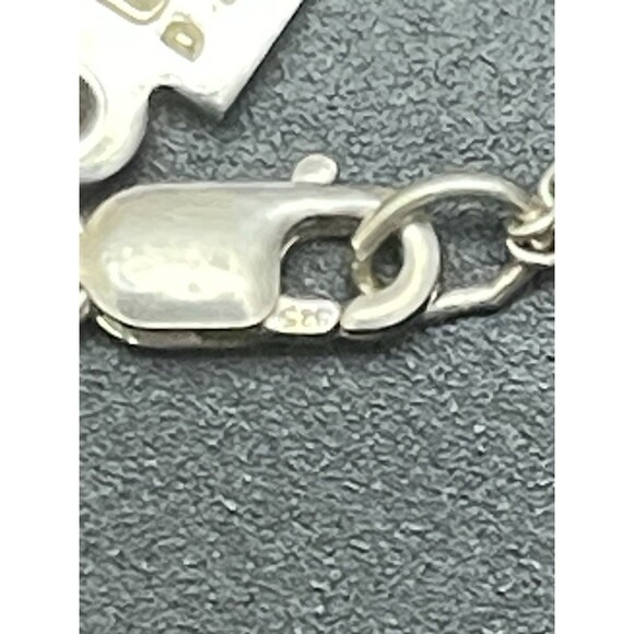 Baroni 925 Sterling Silver Heart Locket Necklace Floral 7.82g 16" Chain - Picture 10 of 12